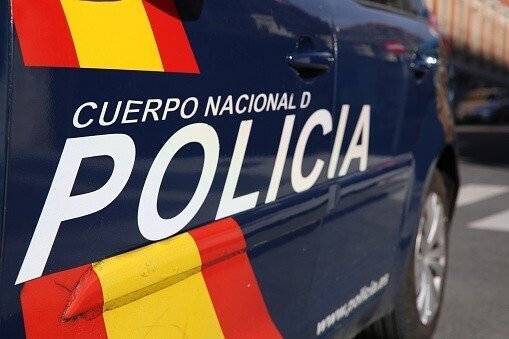 Police Car in Madrid. Spain