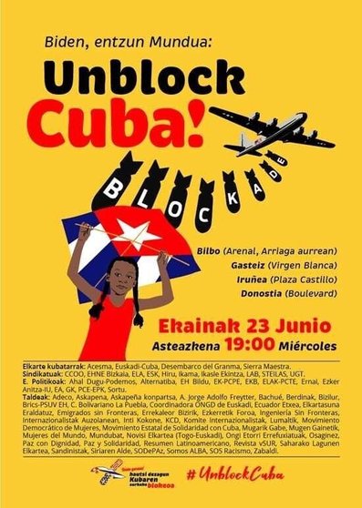 Cartel concentración Cuba